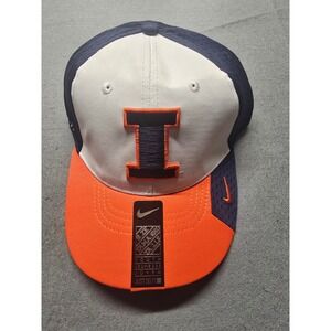 Nike Dri-FIT Illinois Fighting Illini Youth Hat Navy White Orange 9N3080-II NWT